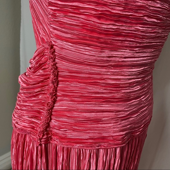 Mary McFadden Pink Pleated Gown - Picture 5 of 10